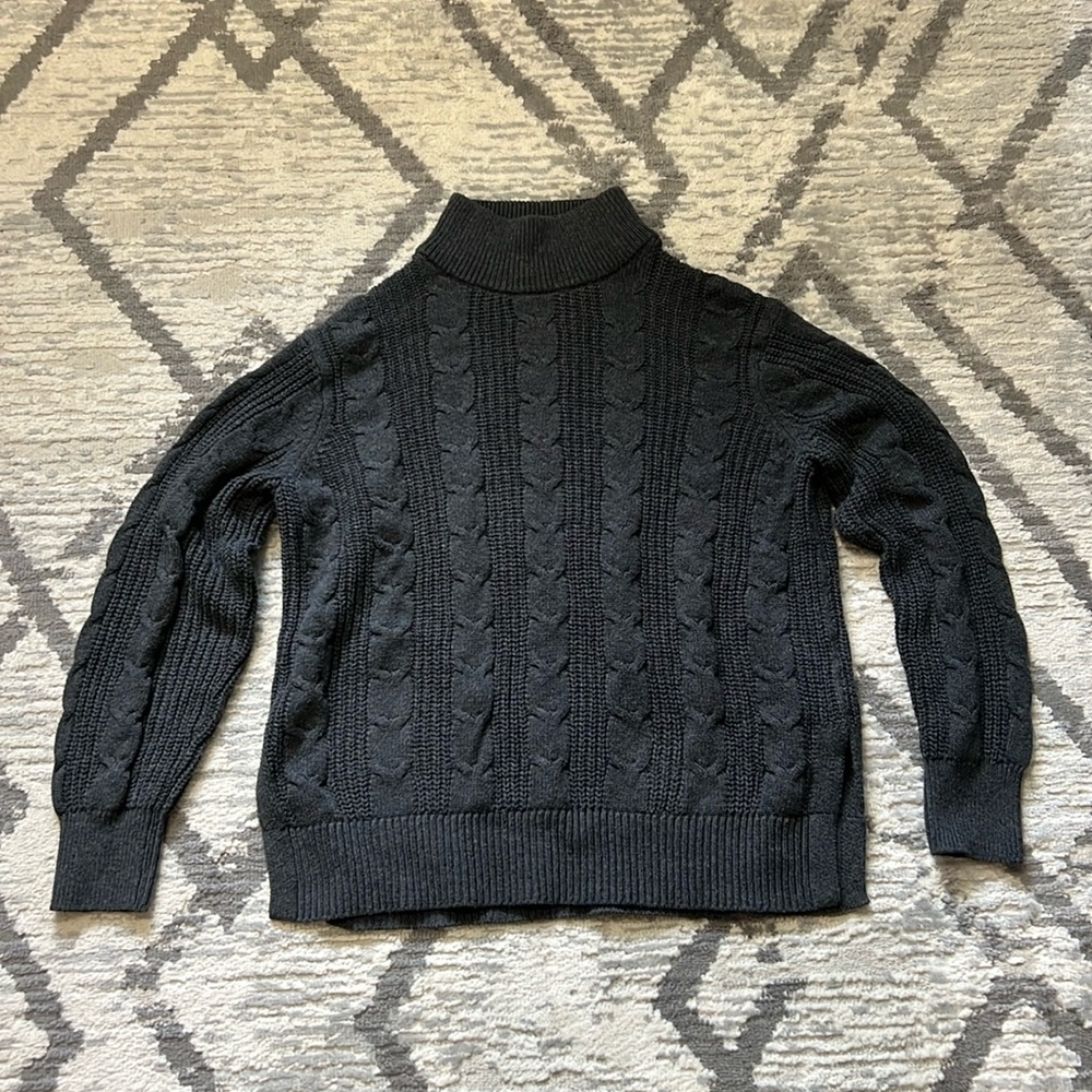 Banana Republic Dark Gray Turtleneck Sweater Size M